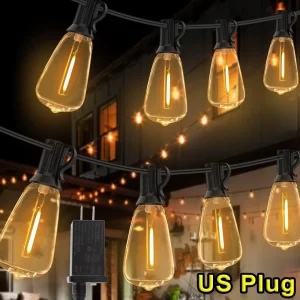 28ft Outdoor String Light 1/2/3/4PCS ST38 Bulb LED