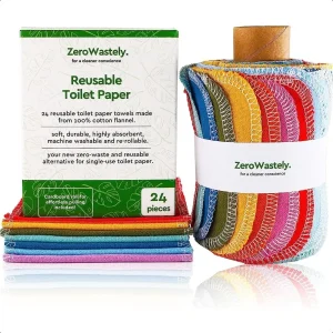 Reusable Toilet Paper 24 Reusable Bidet Towels