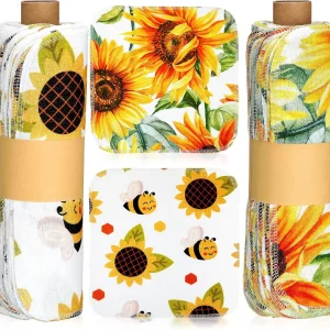 50 Pcs Reusable Paper Towels Cotton Cloths Reusable Toilet