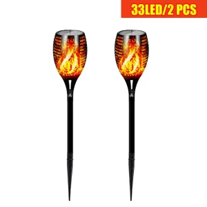 33 LED Solar Lamp Light for Outdoor Torch Waterproof